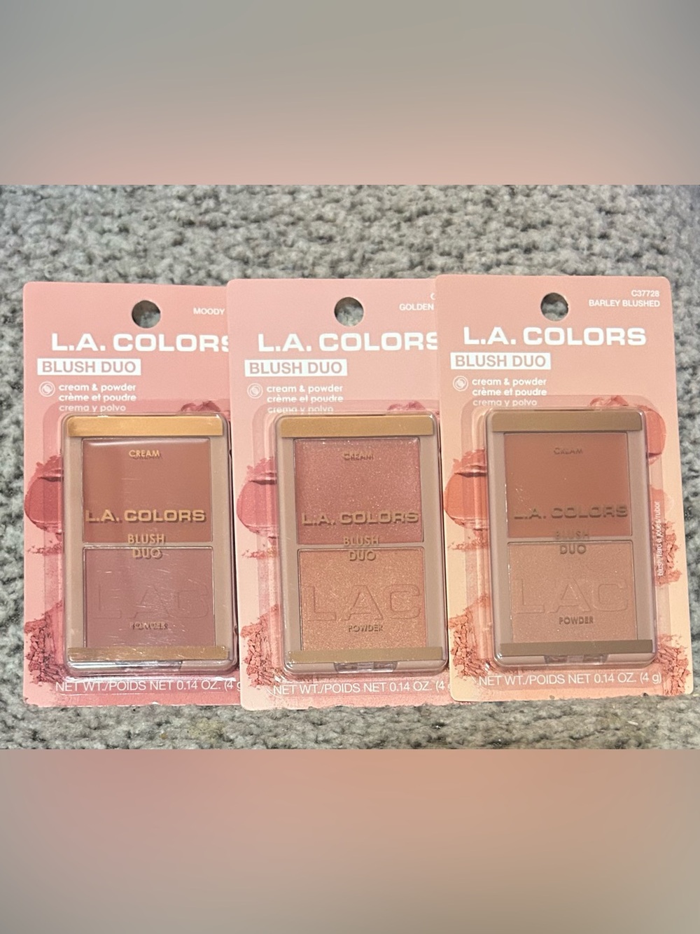 L.A. COLORS Blush Duo Trio - Pink & Peach Mix